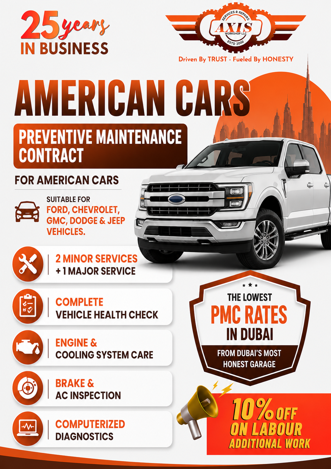 Preventive Maintenance Contract (PMC) for American Cars