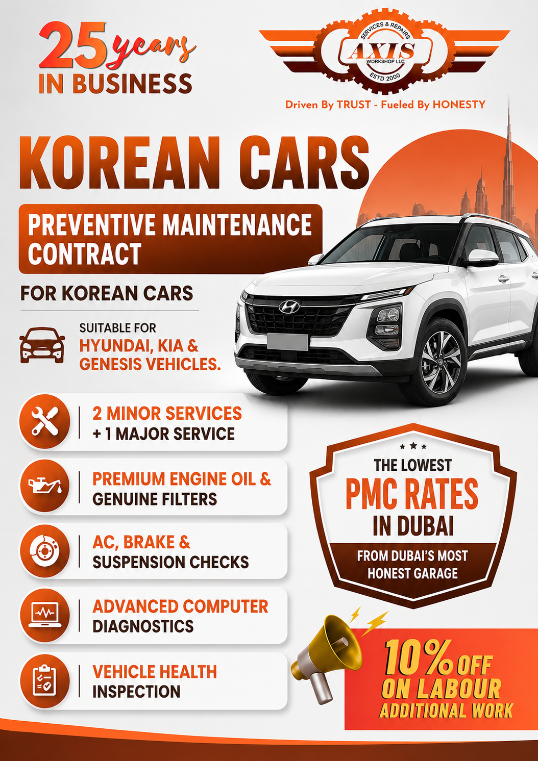 Preventive Maintenance Contract (PMC) for Korean Cars