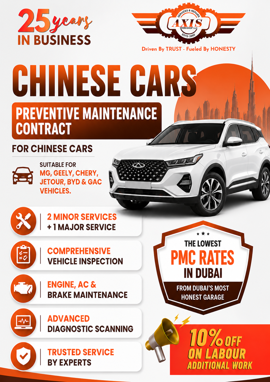 Preventive Maintenance Contract (PMC) for Chinese Cars