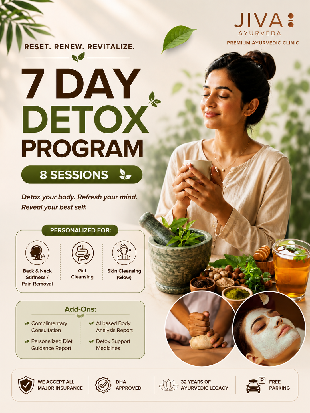 7-Day Ayurvedic Detox Program | 8 Session Wellness Reset Package