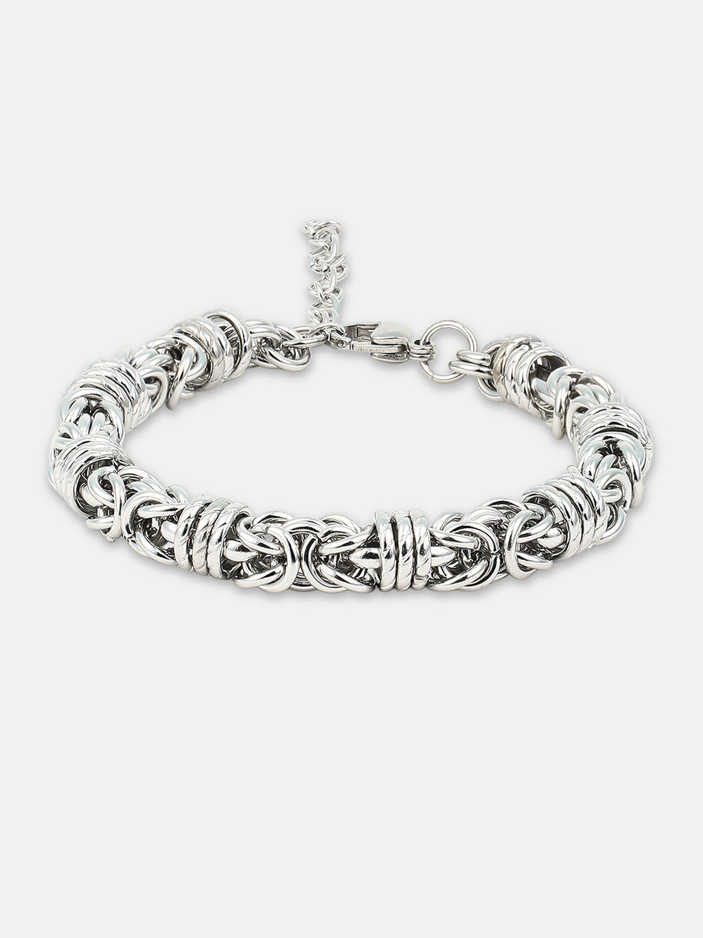 The Knot Link Bracelet - Metallic Silver