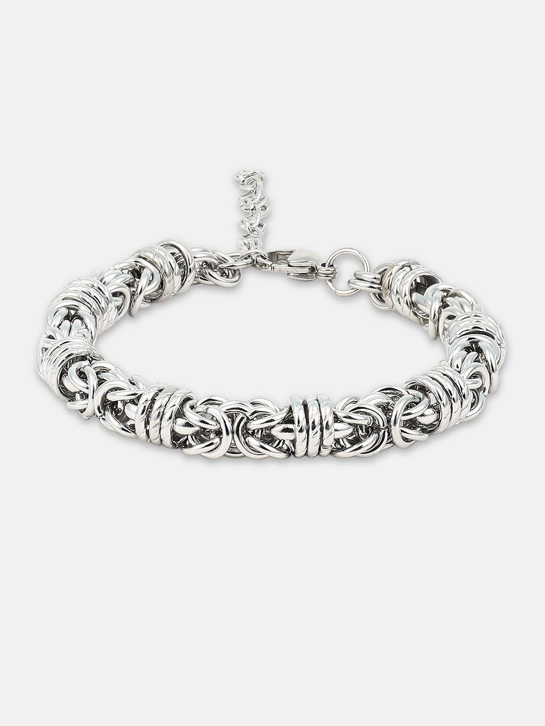The Knot Link Bracelet - Metallic Silver