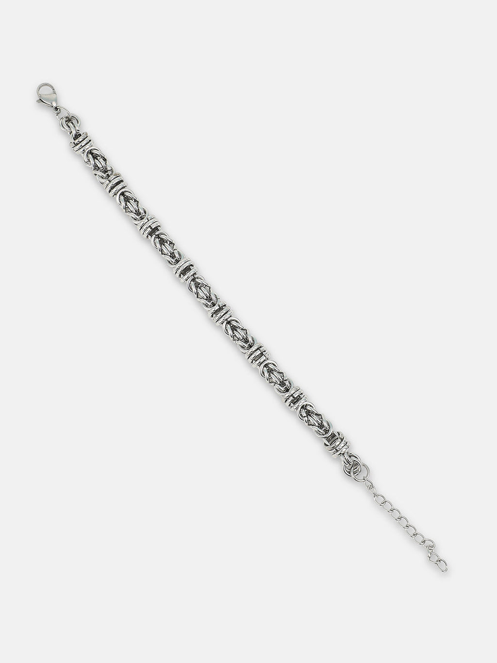 The Knot Link Bracelet - Metallic Silver