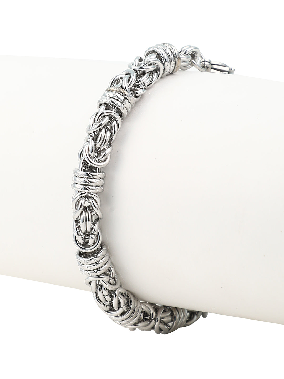 The Knot Link Bracelet - Metallic Silver