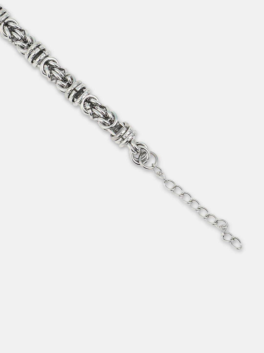 The Knot Link Bracelet - Metallic Silver