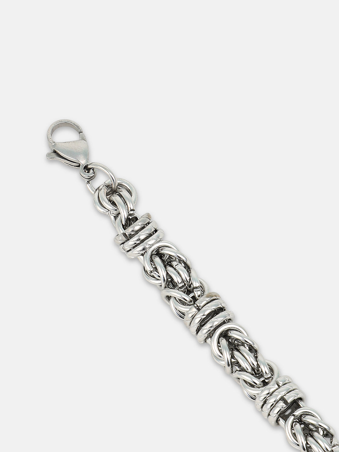 The Knot Link Bracelet - Metallic Silver