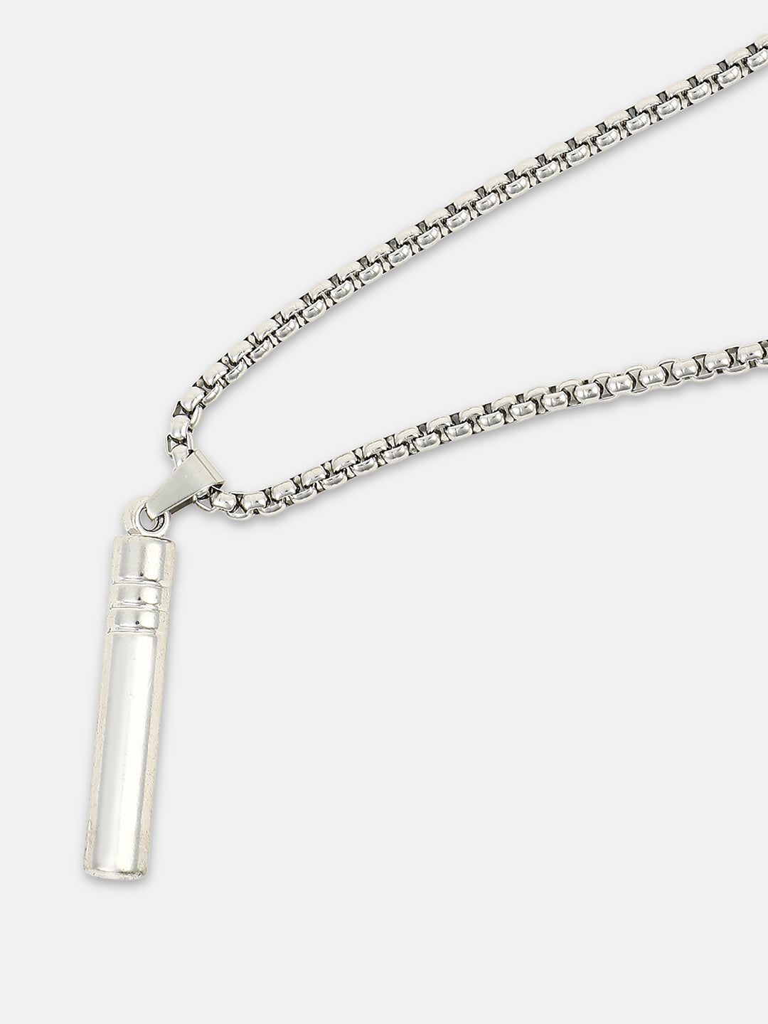 The Whistle Pendant Necklace - Metallic Silver