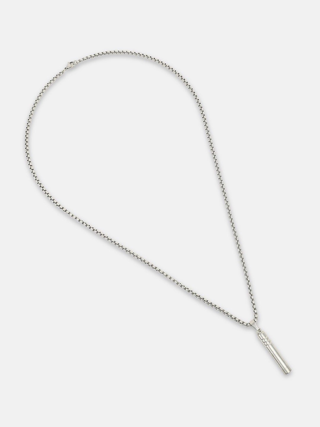 The Whistle Pendant Necklace - Metallic Silver