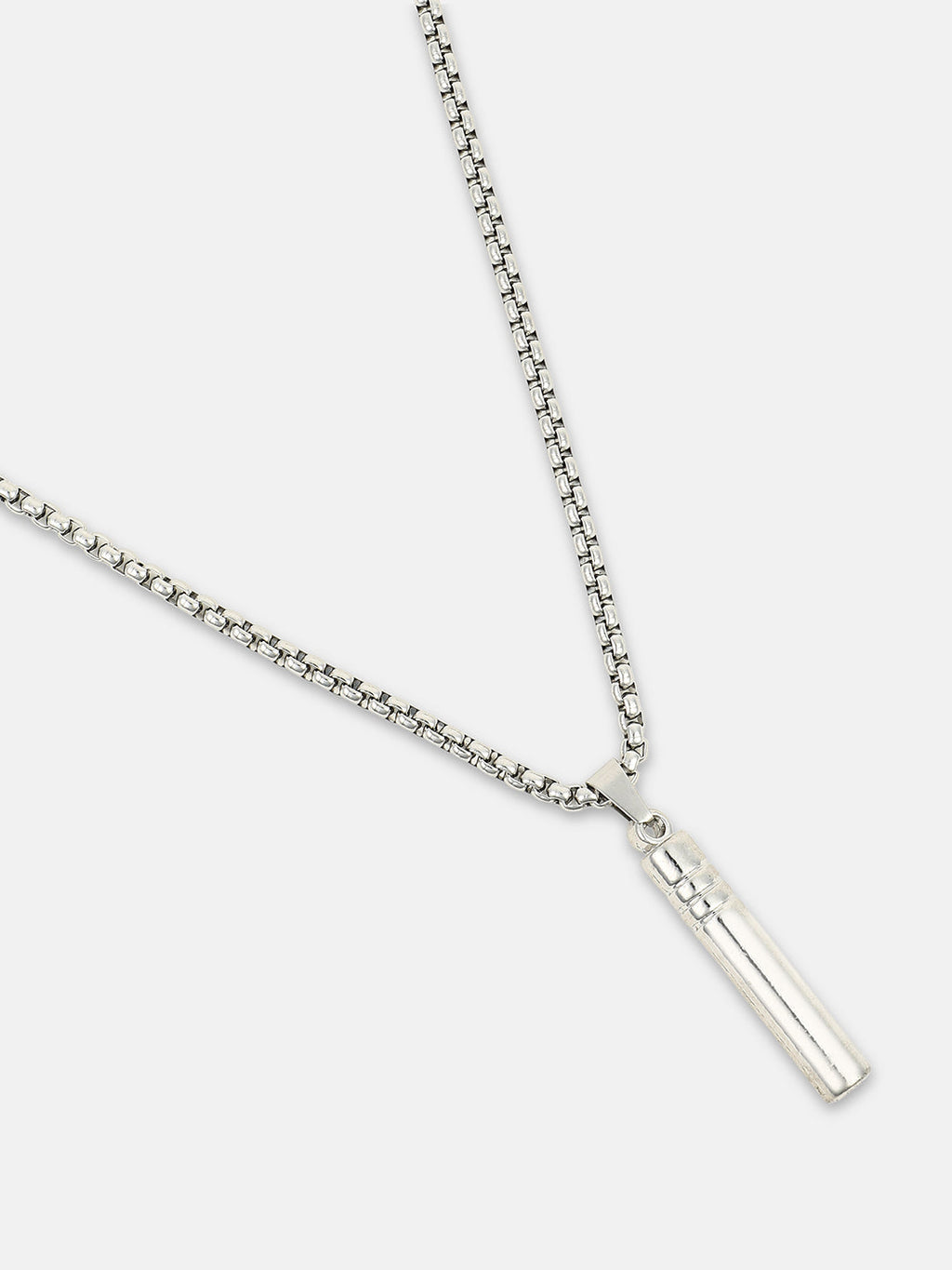 The Whistle Pendant Necklace - Metallic Silver