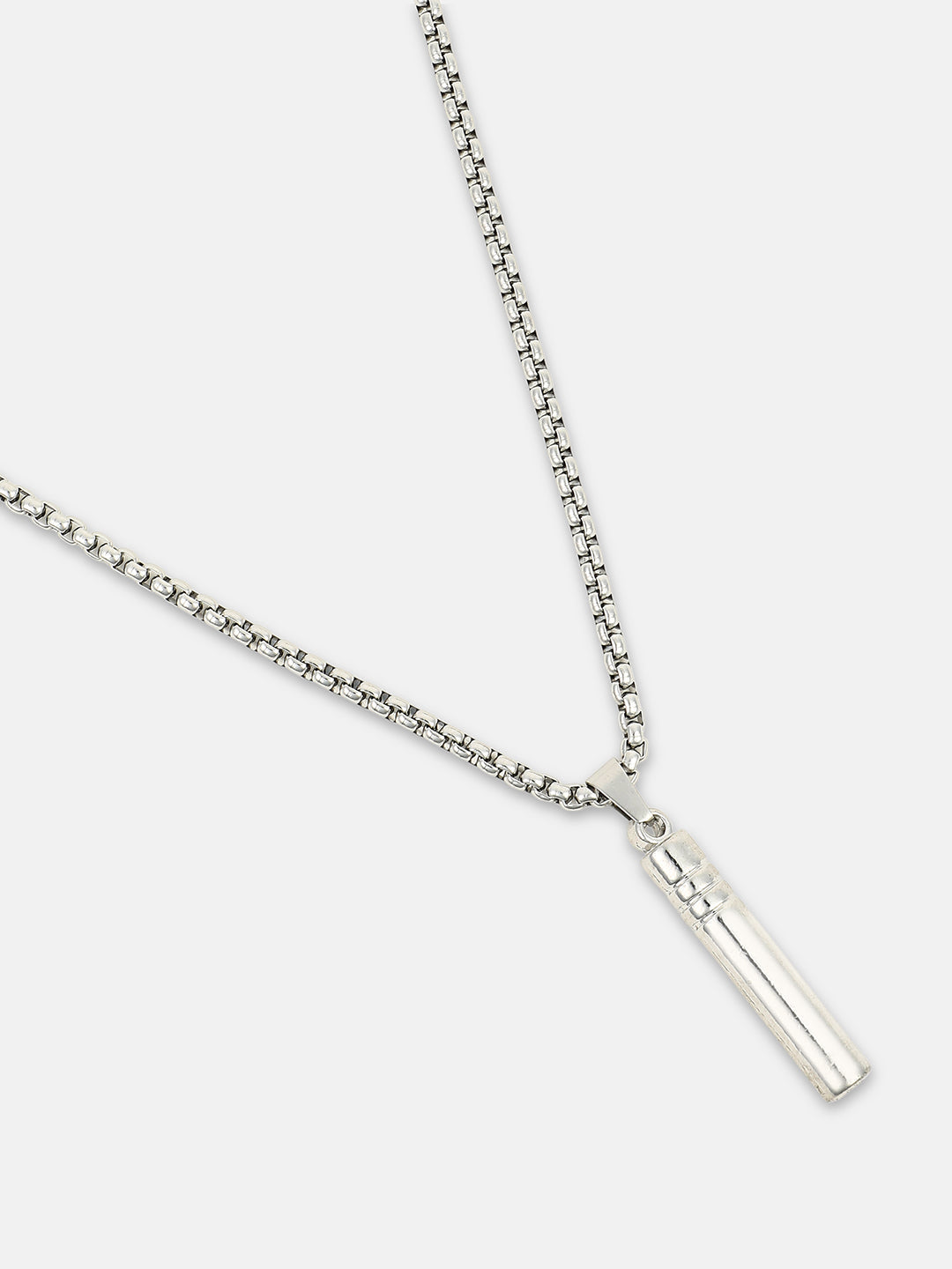 The Whistle Pendant Necklace - Metallic Silver