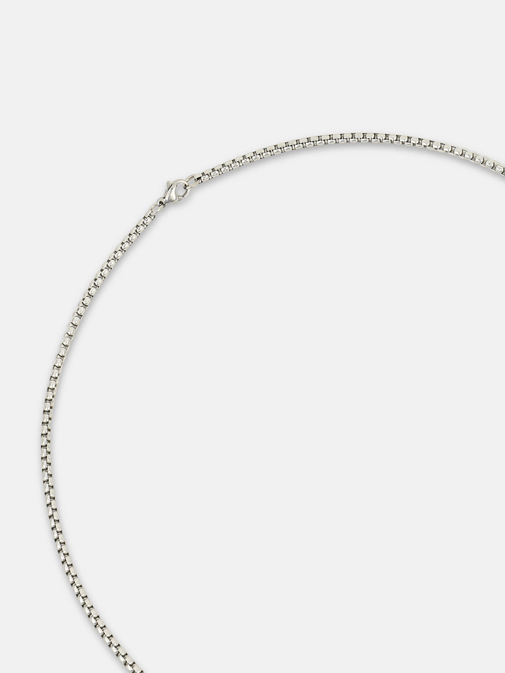 French Accent - The Trasher Pendant Necklace - Metallic Silver