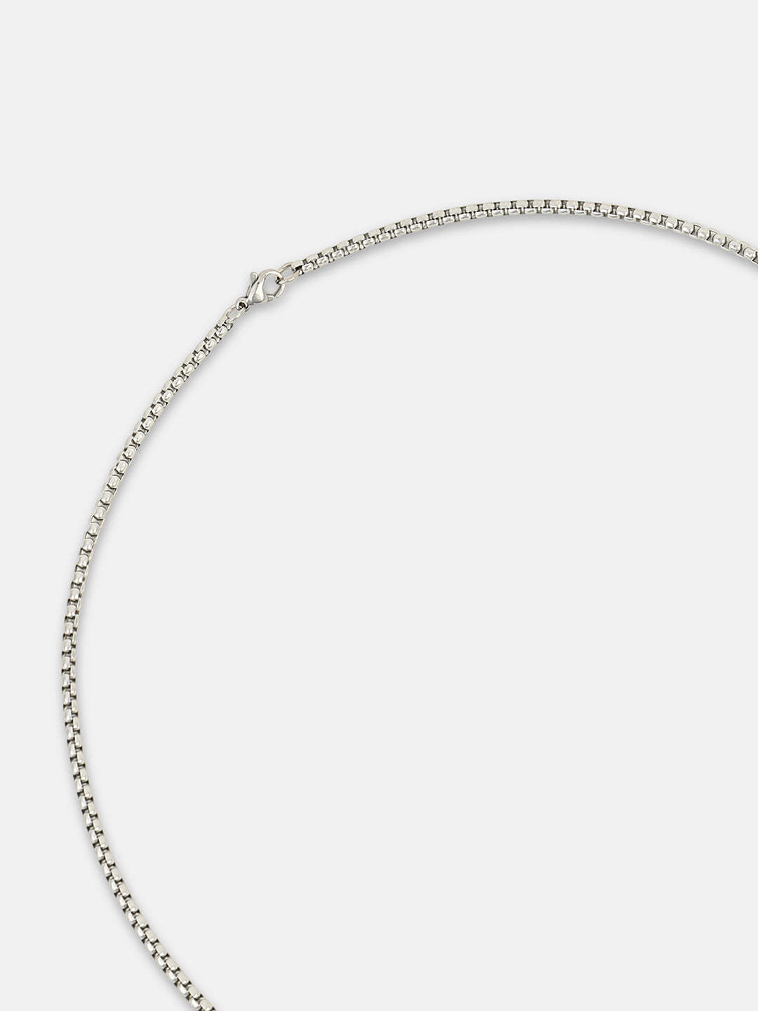 French Accent - The Trasher Pendant Necklace - Metallic Silver