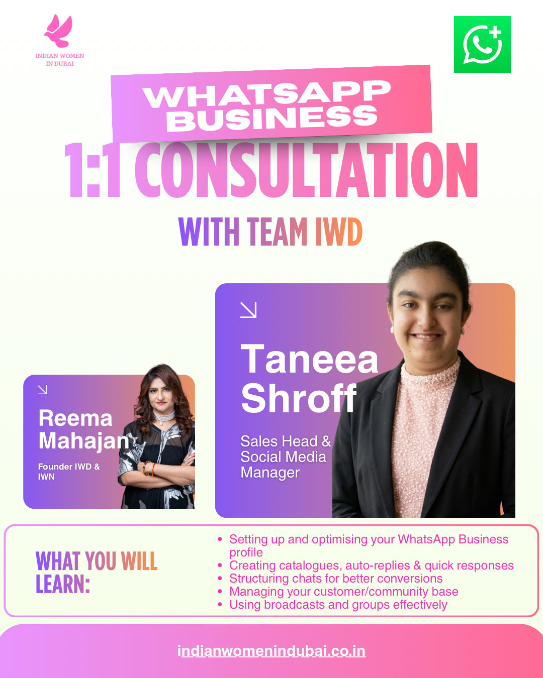 WhatsApp Business 1:1 Setup & Growth Session