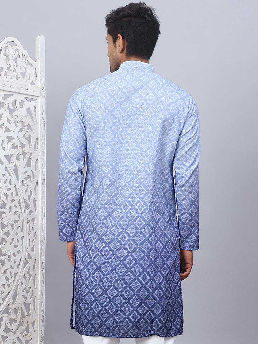Jompers - Men's Ombre Pure Cotton Straight Kurta Only