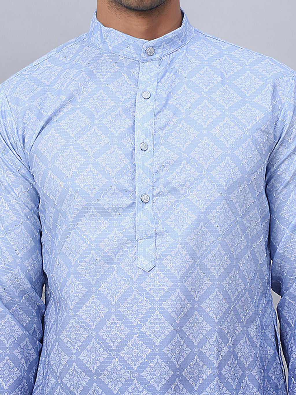 Jompers - Men's Ombre Pure Cotton Straight Kurta Only