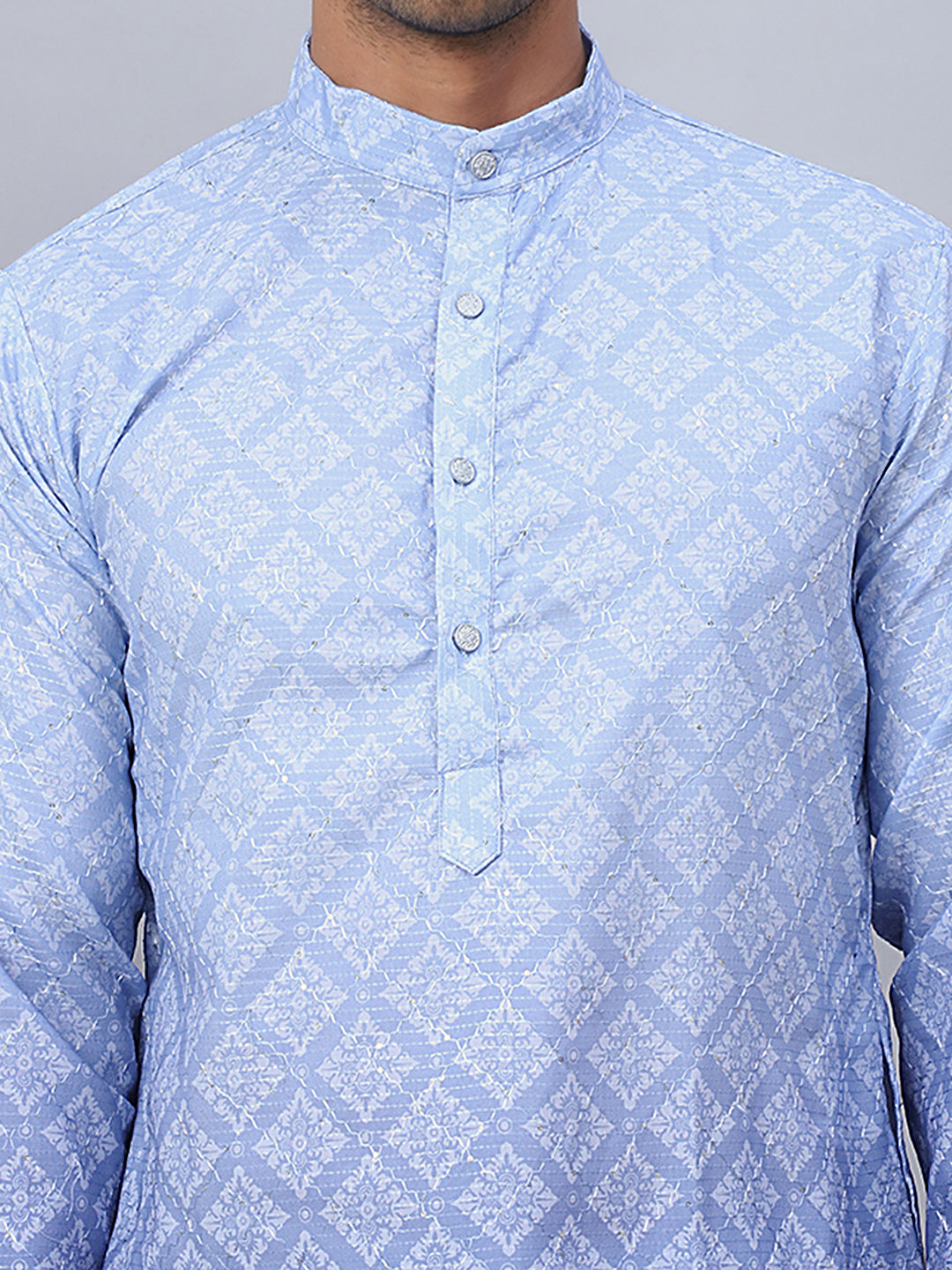 Jompers - Men's Ombre Pure Cotton Straight Kurta Only
