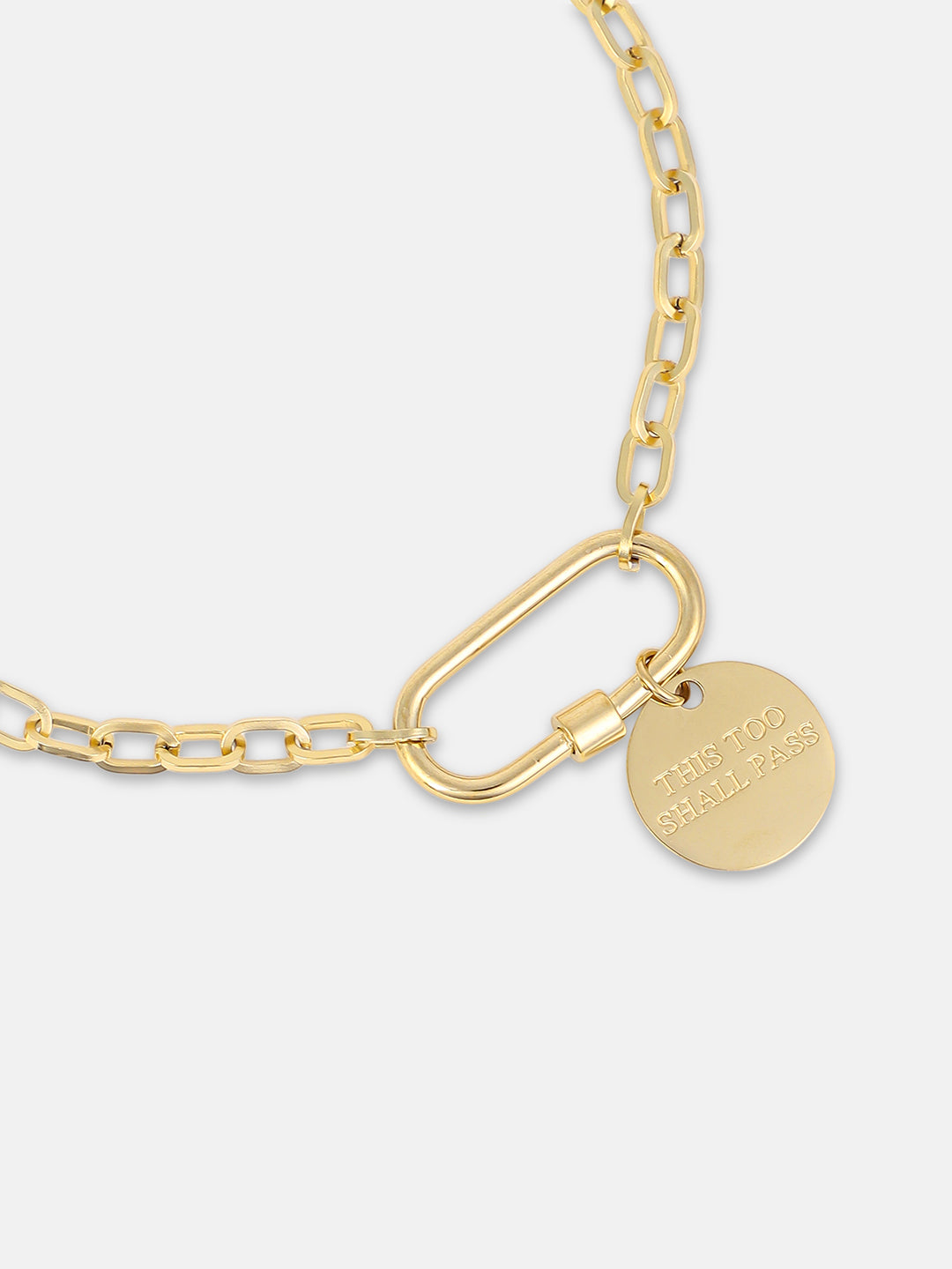 French Accent - The Industrial Orb Chain Necklace - California Gold