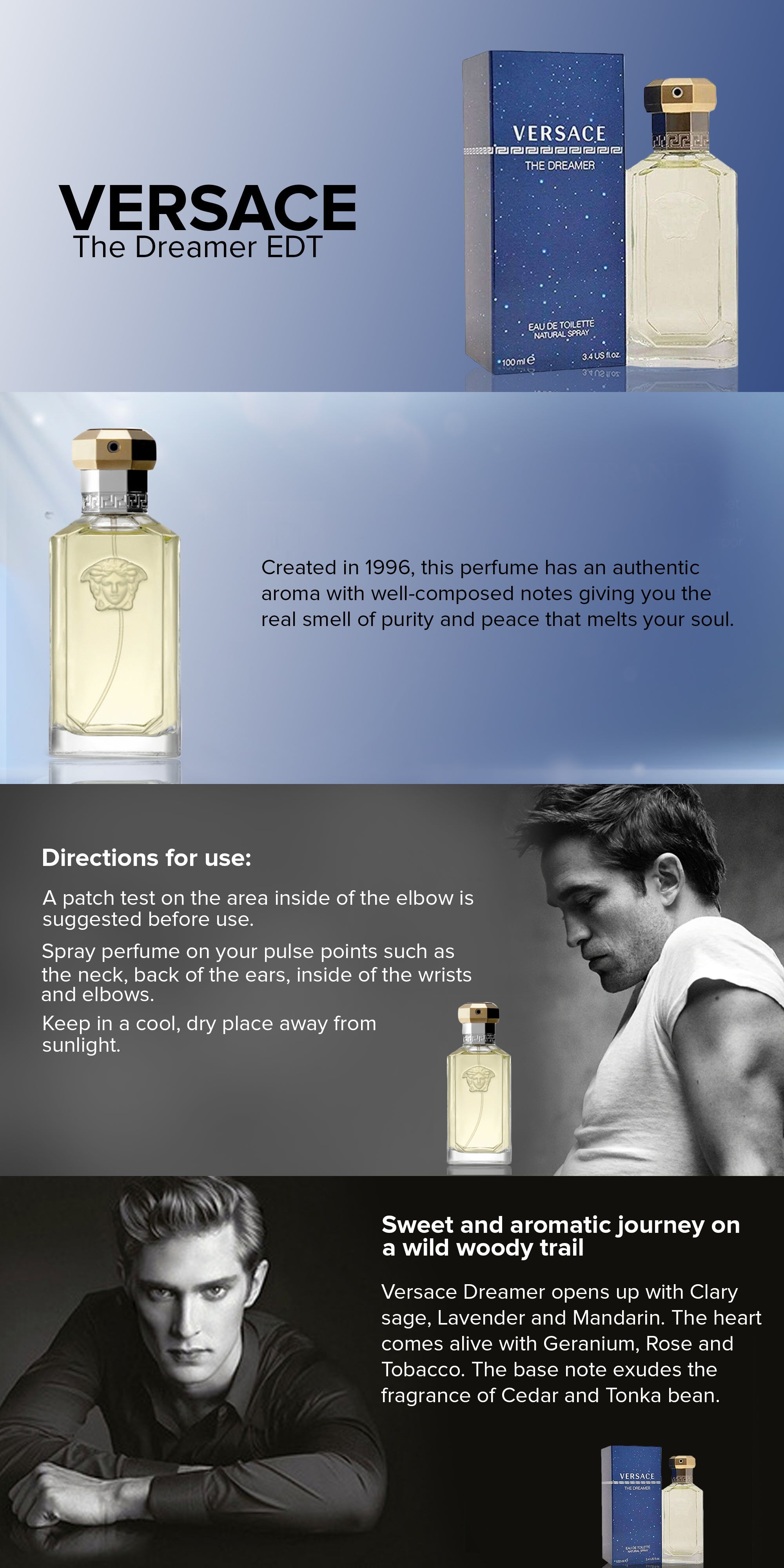 VERSACE THE DREAMER Eau de Toilette for Men 50ml