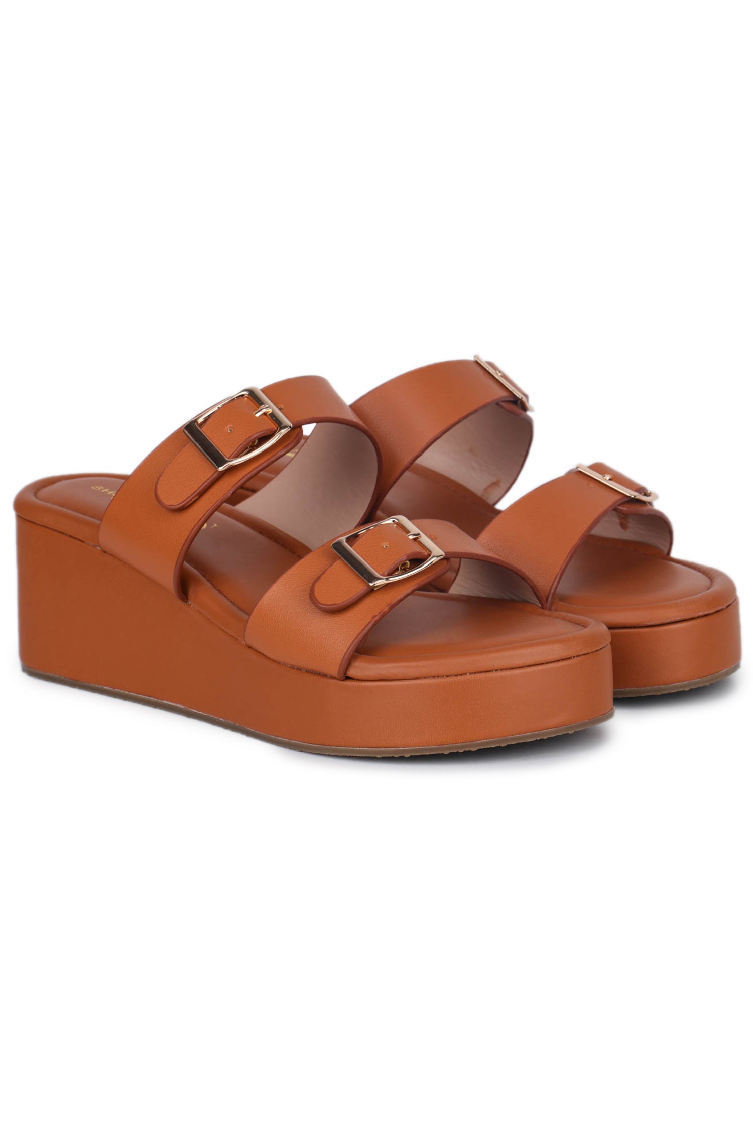 Casual Fashion Sandals 2.5 Inches Wedge Open Back Round Toe Heels