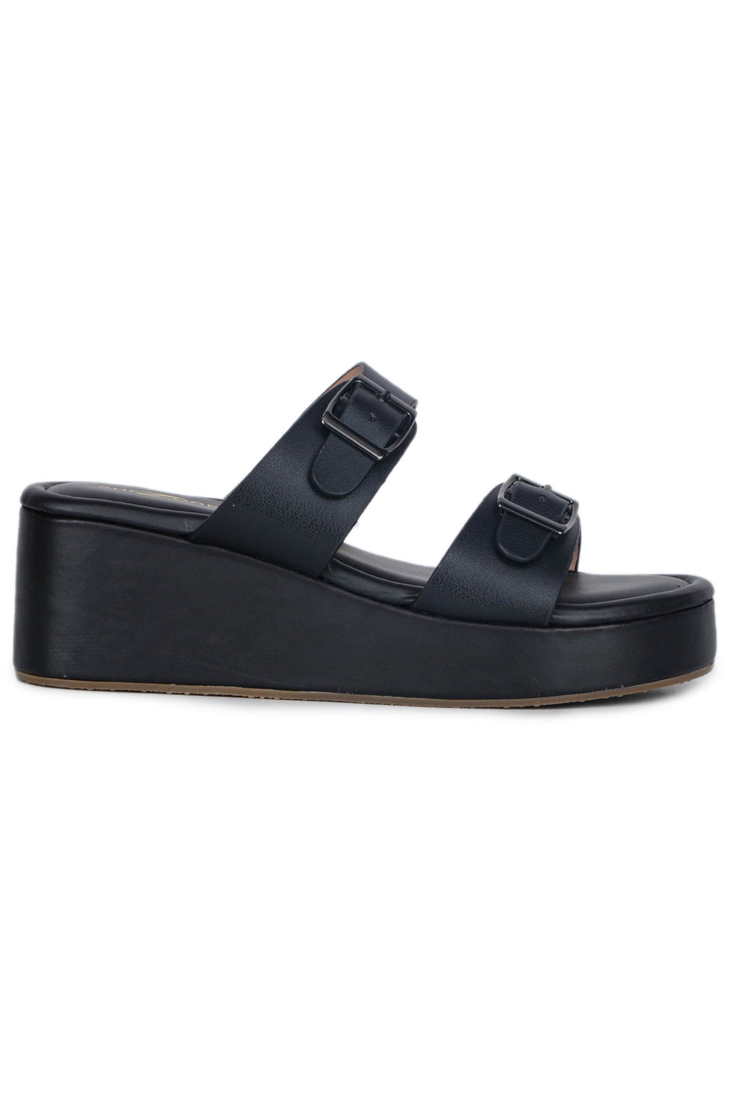 Casual Fashion Sandals 2.5 Inches Wedge Open Back Round Toe Heels