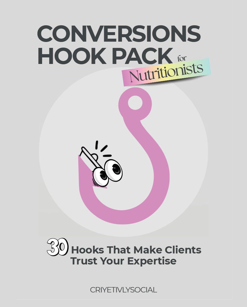 Conversions Hook Pack - For Nutritionists - Ebook